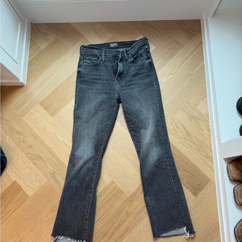 MOTHER Women's Straight Leg Jeans in Black